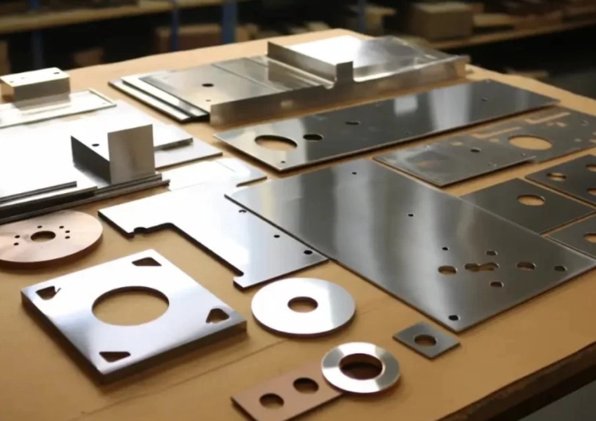 Custom sheet metal fabrication including ducts, enclosures, brackets, panels, and formed metal parts.
