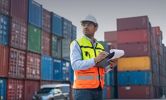 Sourcing and procurement process visual showing coordination between buyer and Indian supplier